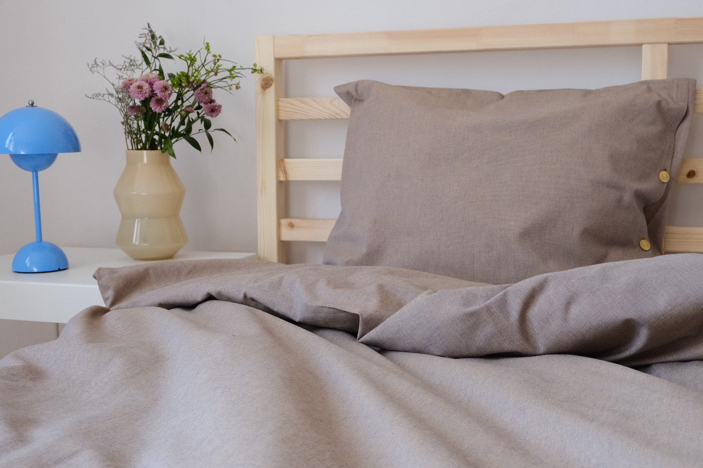 Povlečení SIMPLE - béžovo-modrá